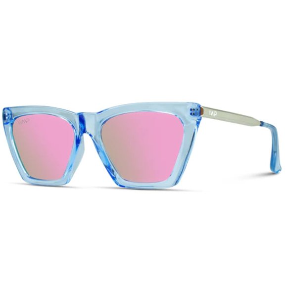 WMP EYEWEAR SUNGLASSES Sophia | Polarized × Crystal Arctic Blue / Mirror Pink - Picture 4 of 6